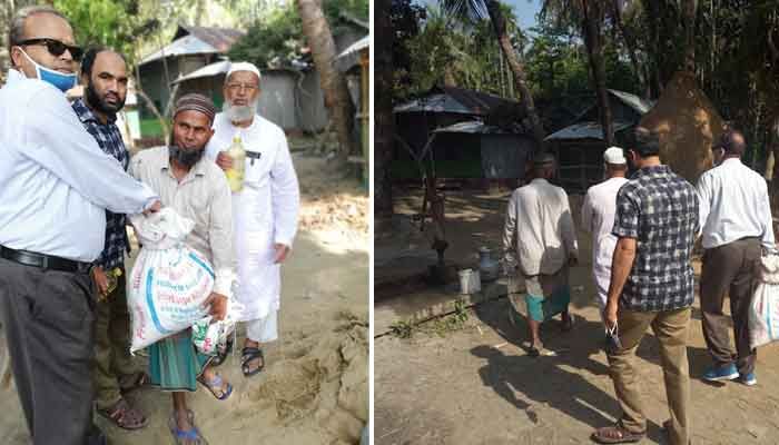 ব্যবসায়ী রেজাউর রহমানের পক্ষে বাড়ি বাড়ি গিয়ে খাদ্যসামগ্রী তুলে দেওয়া হচ্ছে ব্যবসায়ী রেজাউর রহমানের পক্ষে বাড়ি বাড়ি গিয়ে খাদ্যসামগ্রী তুলে দেওয়া হচ্ছে