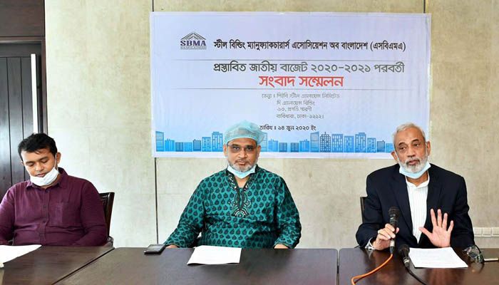 রোববার রাজধানীর বারিধারায় স্টিল বিল্ডিং ম্যানুফ্যাকচারার্স অ্যাসোসিয়েশন অব বাংলাদেশের সংবাদ সম্মেলন রোববার রাজধানীর বারিধারায় স্টিল বিল্ডিং ম্যানুফ্যাকচারার্স অ্যাসোসিয়েশন অব বাংলাদেশের সংবাদ সম্মেলন