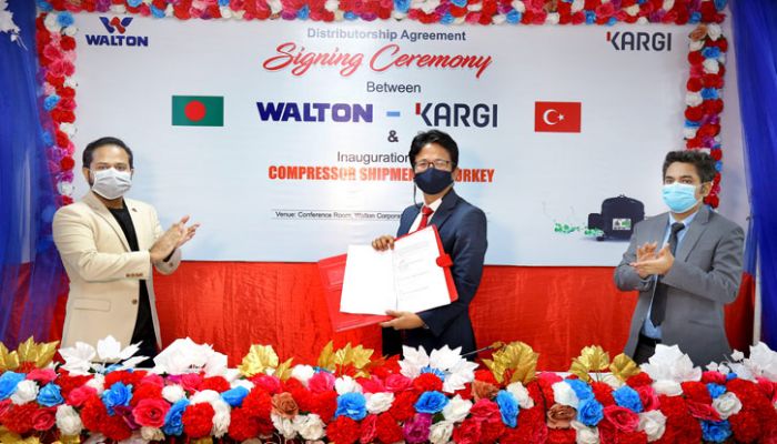 কম্প্রেসার দিয়ে তুরস্কে ওয়ালটন পণ্যের রপ্তানি শুরু