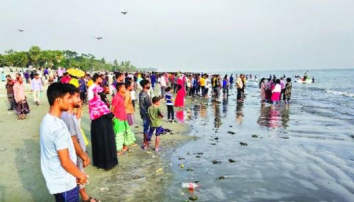 সূর্যোদয়-সূর্যাস্ত, সঙ্গে সাগরের ঢেউ